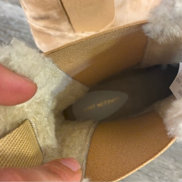 Stuart Weitzman | Alpine Cozy Suede & Shearling Chelsea Boot - Picture 10 of 13